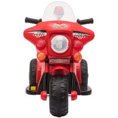 HOMCOM HOMCOM 6V električni motocikel za otroke od 18 do 36 mesecev s tremi velikimi kolesi, lučmi in realističnimi zvoki, rdeč, 80x35x52cm