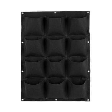 Rourke Rourke 12K - tekstilni sadilnik za gojenje zelenjave - črn