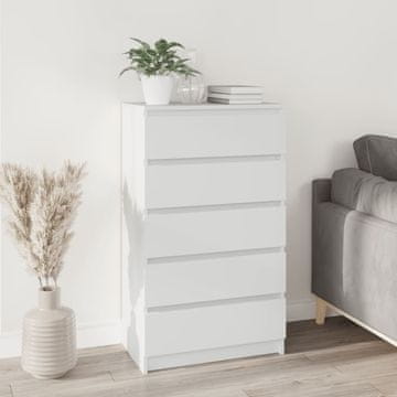 Vidaxl vidaXL Predalnik, bel, 60x36x103 cm, material na osnovi lesa