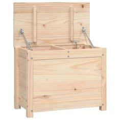 Vidaxl Škatla za shranjevanje 60x32x45,5 cm trdna borovina