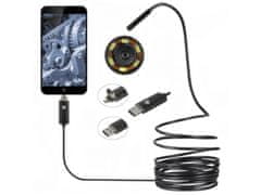 Endoskopska kamera + LED, 5m kabel, Android E-024
