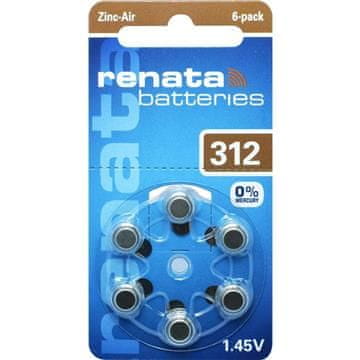 Baterija ZA312 1,45V Renata 1/6