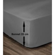 shumee BEAUTIFUL HOME Rjuha 100% bombaž 160x200 cm - Kapa 35 cm - Temno siva