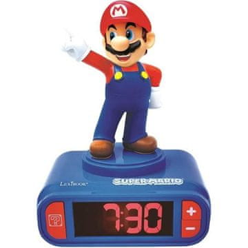 shumee SUPER MARIO Nočna lučka Budilka Otroška soba z zvočnimi efekti