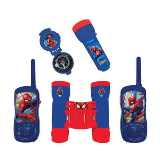 shumee SPIDER-MAN - Pustolovski komplet - Walkie-Talkie domet 120 m, daljnogled, svetilka in kompas