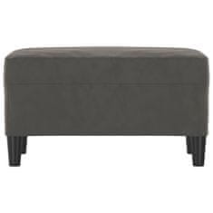 Vidaxl Klop temno siva 70x35x41 cm žamet