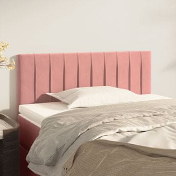 Vidaxl vidaXL Vzglavje postelje roza 80x5x78/88 cm žamet