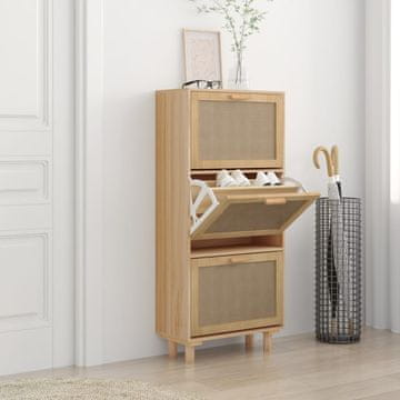 Vidaxl vidaXL Omarica za čevlje rjava 52x25x115 cm material na osnovi lesa