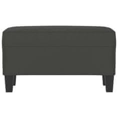 Vidaxl vidaXL Klop, temno siva, 70x35x41 cm, oblazinjenje iz mikrovlaken