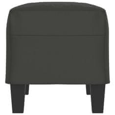 Vidaxl vidaXL Klop, temno siva, 70x35x41 cm, oblazinjenje iz mikrovlaken