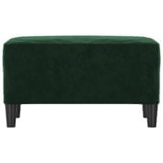 Vidaxl vidaXL Klop temno zelene barve 70x35x41 cm oblazinjena z žametom