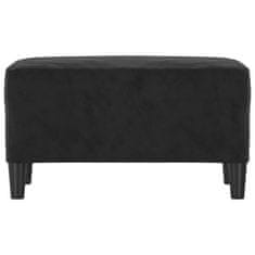 Vidaxl Klop črna 70x35x41 cm žamet