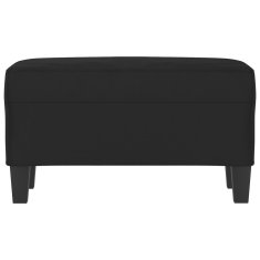 Vidaxl Klop črna 70x35x41 cm tkanina iz mikrovlaken