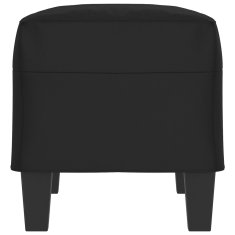 Vidaxl Klop črna 70x35x41 cm tkanina iz mikrovlaken
