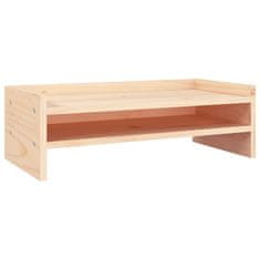 Vidaxl Stojalo za zaslon 50x24x16 cm trdna borovina