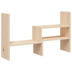 Vidaxl Stojalo za zaslon (39-72)x17x43 cm trdna borovina