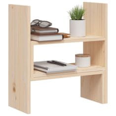 Vidaxl Stojalo za zaslon (39-72)x17x43 cm trdna borovina