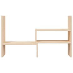 Vidaxl Stojalo za zaslon (39-72)x17x43 cm trdna borovina