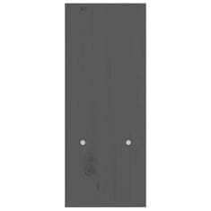 Vidaxl Stojalo za zaslon sive barve (39-72)x17x43 cm trdna borovina