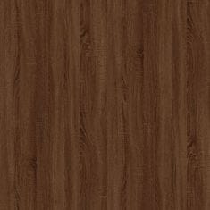Vidaxl Komoda rjav hrast 100x33x59,5 cm inženirski les