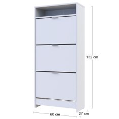 nabbi Omarica za čevlje (omara za čevlje) Suter S8 - bela