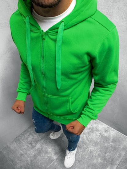 Ozonee Moški pulover Tricia s kapuco zelena