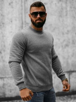 Ozonee Moški pulover florentinec temno siva