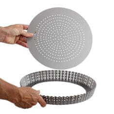 Patisse Okrogel pekač za pito, quiche s snemljivim dnom Silver Top 28cm / ogljikovo jeklo, premaz