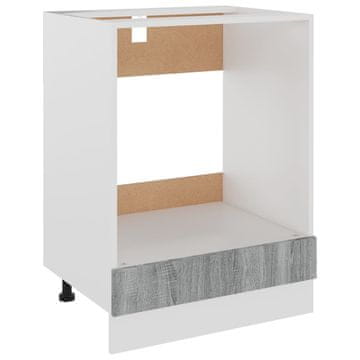 Vidaxl Omarica za pečico Riga siva sonoma 60x46x81,5cm