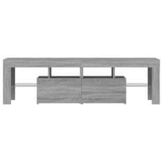 Vidaxl TV omarica z LED lučkami siva sonoma 140x36,5x40 cm