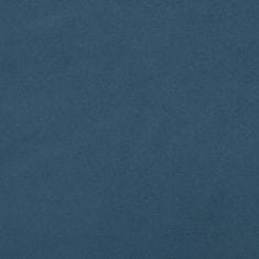 Vidaxl Vzmetnica z žepkasto vzmetjo temno modra 140x200x20 cm žamet