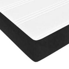 Vidaxl Vzmetnica z žepkasto vzmetjo črna 160x210x20 cm žamet