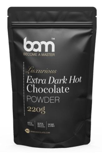 BAM extra temna vroča čokolada, 220 g