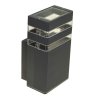 Stenska svetilka 1xGU10 za LED IP54 pravokotna antracit siva, temno siva