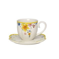 Villeroy & Boch Kavna skodelica s krožničkom iz kolekcije SPRING AWAKENING