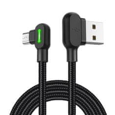 Mcdodo Kotni kabel USB-Mikro USB CA-5280 LED, 1,2 m (črn)