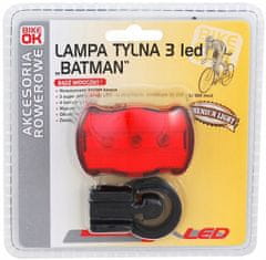 shumee Batman 5 LED svetilka za kolo za zadnji sedež