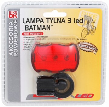 shumee Batman 5 LED svetilka za kolo za zadnji sedež