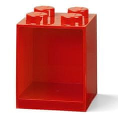 Versa Stenska polica LEGO Brick 4 - rdeča