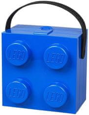 LEGO škatla za prigrizke z ročajem - modra