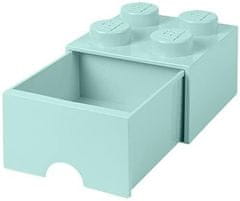 LEGO Škatla za shranjevanje s predalom 4 - aqua