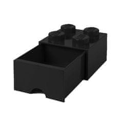 LEGO Škatla za shranjevanje s predalom 4 - črna