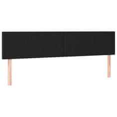 Vidaxl Box spring postelja z vzmetnico črna 200x200 cm umetno usnje