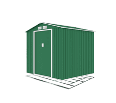 IWHOME Vrtna Lopa ARES B Zelena s Talno Konstrukcijo 4,07 m²