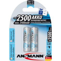 Ansmann MaxE LR06 NiMH polnilna baterija, AA, 2 kosa