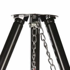 Vidaxl Trinožno stojalo za žar črne barve 172 cm BBQ TRIPOD