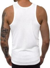 Ozonee Moška majica brez rokavov piskajoče dihanje bela XXL
