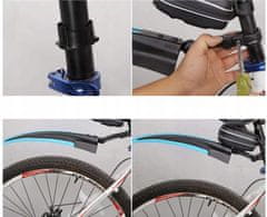 Korbi Komplet kolesarskih blatnikov spredaj in zadaj, 2 kosa MTB, 24-26", beli