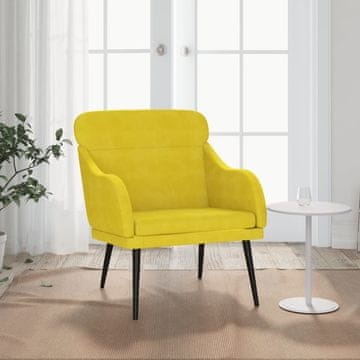Vidaxl vidaXL Fotelj, rumen, 63x76x80 cm, oblazinjen z žametom