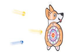 WOWO Corgi Dartboard - Corgi Dartboard s puščicami in žagami na Velcro